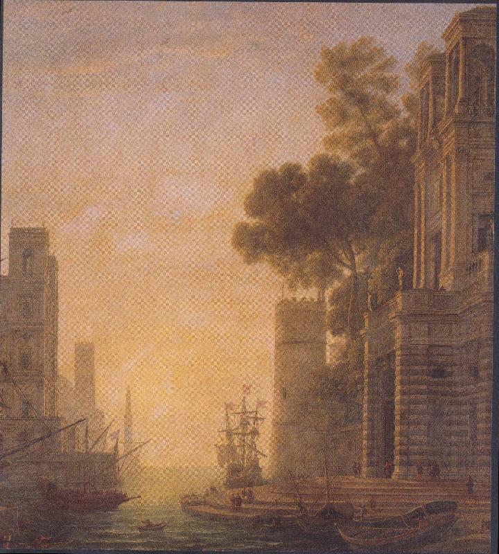 Claude Lorrain The Embarkation of St Paula in Ostia china oil painting image